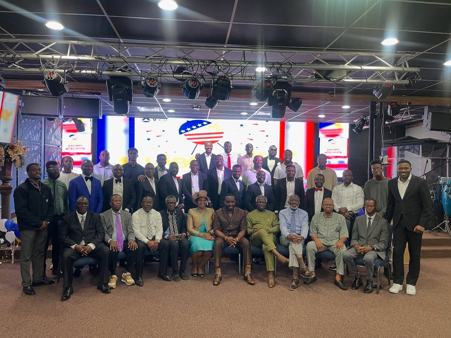 The congregation of RCCG Voice of Jesus, Denton TX, gathered together